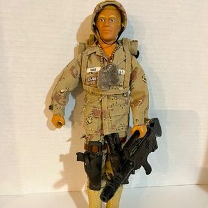 1964 GIJoe Vintage Action Figure Hasbro 12” Blonde Flocked Hair, Scar on face